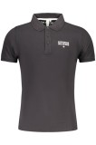 Cumpara ieftin ACCADEMIA MILITARE Tricou polo barbati, cu imprimeu, Regular fit, Negru, S