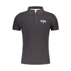 ACCADEMIA MILITARE Tricou polo barbati, cu imprimeu, Regular fit, Negru, S