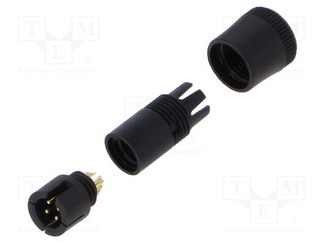 Conector circular BINDER 719 4 pini tată lipire IP40 60V 3A