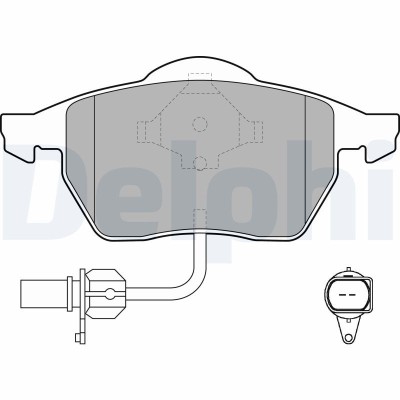 DELPHI LP1706 set placute frana,frana disc foto