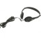 Căști cu Microfon Negru Jack 3.5mm 1.8m