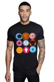 Tricou barbati negru - Circle - M