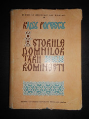 RADU POPESCU - ISTORIILE DOMNILOR TARII ROMANESTI (1963) foto