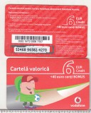 bnk card Romania - Vodafone - reincarcare 6+40 eurocenti - RO-VOD-REF-0019A