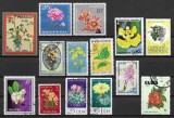 Lot Tematic 14 Timbre Floră Mondială Albani&acirc; Macao Cactuși DDR Cuba Grenada Italia Ștampilate - A007