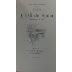 L&#039; EXIL DE RAMA par VALMIKI , &quot; PETIT COLLECTION GUILLAUME &quot; , 1893