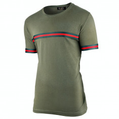 Tricou pentru barbati verde regular fit casual dsgnr foto