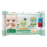 șervețele Umede Bebe, Fresh Care, 72 Bucăți, Extract Mușețel și Aloe Vera, PH 5.5, Fără Parabeni și Alcool
