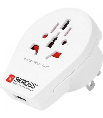 Adaptor priza Universal World - USA cu USB Skross 1.500262 foto