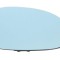 Sticla oglinda exterioara dreapta albastra Vw Golf 5 / 5 Plus (2003 - 2013) cu incalzire