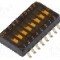 Intrerupator DIP, 2 pozitii, montare SMT, 8 sectiuni, C&amp;K - TDA08H0SB1