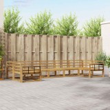 vidaXL Set de canapele de exterior 7 pcs Alb Lemn Solid de Acacia 3386978