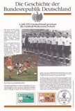 Germania 1990 - Istoria R.F.G. la CM de Fotbal, Carton Special, 2 Poze, Nestampilat