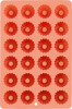 Tavă de copt MagicHome, silicon, pentru 24 de coronițe, 30x20x1,2 cm
