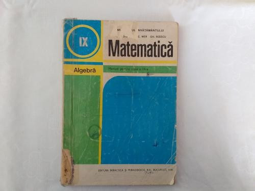 Algebra manual clasa a IX-a 1995