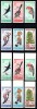 Ungaria 1966, Mi #2231-2236 A+B**, dant + ned, fauna, pasari, MNH. Cota 125,50 &euro;!, Natura, Nestampilat