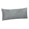 Pernă Decorativă Chenille, Model Dungi, Gri, 70x30cm, Oem