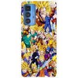 Husa compatibila cu Motorola G100 model Dragon Ball Super Saiyans, Silicon, TPU, Viceversa, Transparent, Carcasa