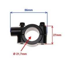 Set Adaptor Prindere Oglinzi Colier Surub &Oslash; 10mm