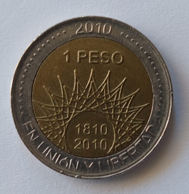 Argentina 1 peso 2010 foto