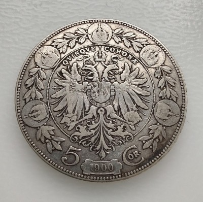Austria - 5 Korona 1900 - Argint foto