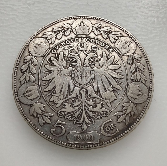 Austria - 5 Korona 1900 - Argint