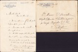 A2664N Scrisoare olografă general Orezeanu, director general CFR, 1934, Pitești