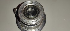 obiectiv foto vintage rusesc INDUSTAR -22 1 : 2.5 F = 5 CM.