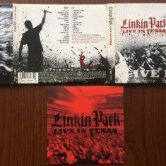 Linkin Park Live In Texas 2003 cd disc + DVD video disc muzica rock nu metal VG+