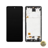 Display cu Touchscreen MP compatibil cu Samsung Galaxy A72 5G A726 / A72 A725 cu Rama Versiune OLED Negru