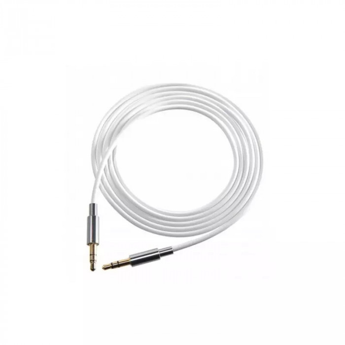 Cablu audio stereo cu conector Jack 3.5 mm, 1500 mm Alb