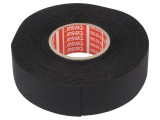 Bandă textilă auto acril neagră 25mm x 25m