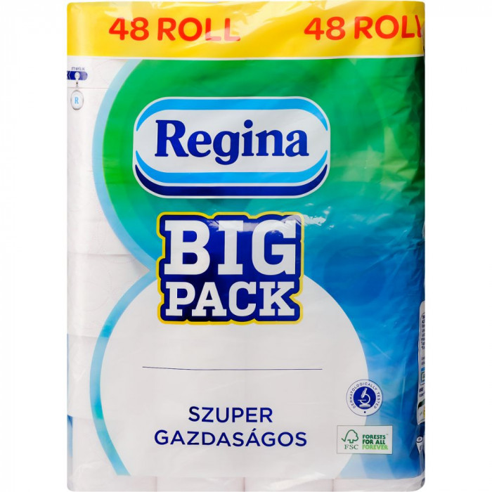 Hartie Igienica Regina Big Pack, 2 Straturi, 48 Role/Bax, Hartie Igienica la Bax, Hartie Igienica Alba, Hartie Igienica Regina Big Pack, Hartie Igieni