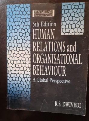 Human Relations and Onganisational Behaviour - R. S. Dwivedi foto
