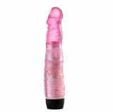 Vibrator Realist Lina, Multispeed, TPE, 20 cm, Roz, Passion Labs