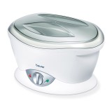 Baie de parafina Beurer, 83 W, reglare temperatusa, indicator LED, 2 x 450 g parafina portocala inclusa