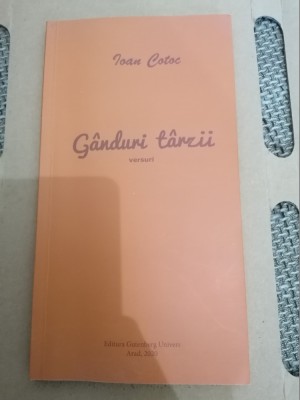 VERSURI - GANDURI TARZII - IOAN COTOC foto