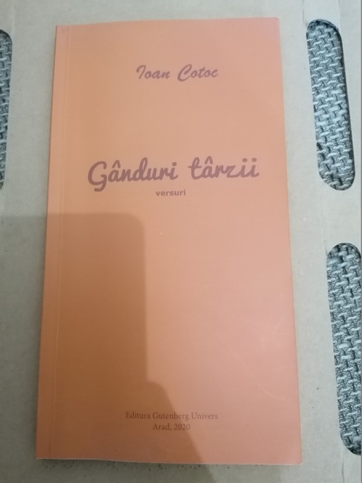 VERSURI - GANDURI TARZII - IOAN COTOC