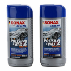 Pachet 2 Buc Sonax Pasta Polish+Wax 2 Hybrid NPT Xtreme 207200 500ML foto