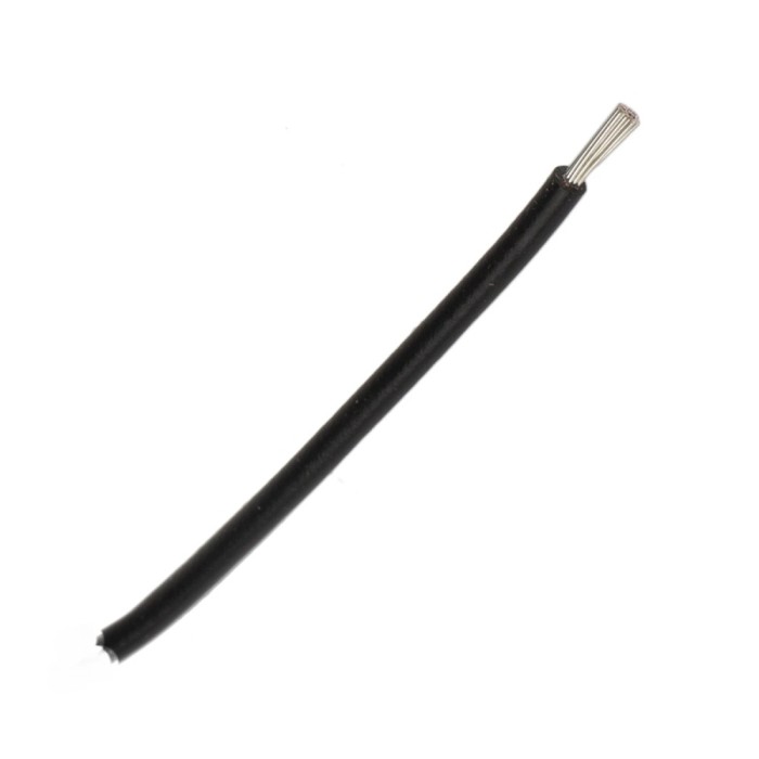 Cablu 2.5mmp silicon negru -60...+180grdC