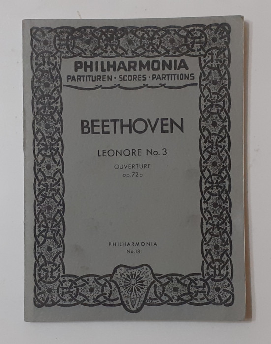 Beethoven - Leonore No. 3 Uvertura Op. 72 a - Partitura Orchestra Philharmonia