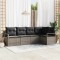 vidaXL Set de canapele pentru grădină 5 pcs Gri Rattan poli