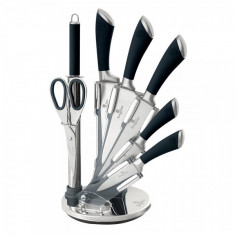 Set 6 cutite inox Infinity Line si accesorii Berlinger Haus BH 2042 - negru foto