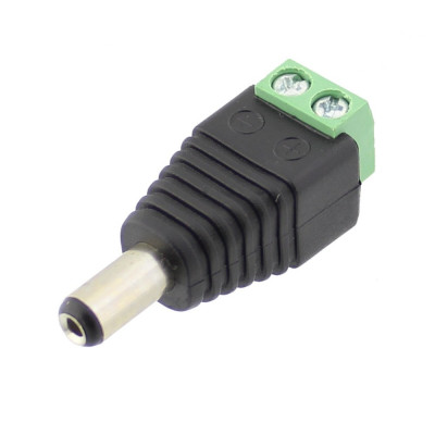 Adaptor DC 2,1mm tata - borne cu surub - 126868 foto