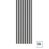Riflaj MDF decorativ LDA PREMIUM de tip Panou Acoustic, ALB MAT, 260x40 cm Household NewTrend