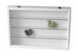 Vitrina expunere MAXI lemn alb
