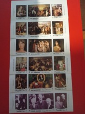 RAS AL KHAIMA, ISTORIA FRANȚEI - SERIE COMPLETĂ IMPERF. MNH