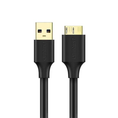 CABLU USB Ugreen, &amp;quot;US130&amp;quot; USB 3.0 (T) la USB Tip B (T), conectori auriti, 2m, negru, &amp;quot;10843&amp;quot; (timbru verde 0.08 lei) - 6957303818433 foto