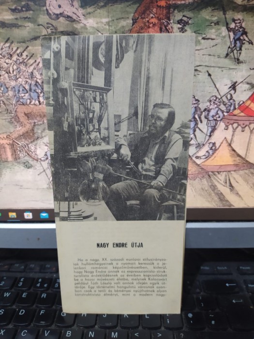 Nagy Endre pliant, text Banner Zoltan, expoziție Korunk Galeria, sep. 1982, 152