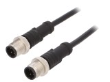 Cablu pentru senzori M12 cu piuliţă metalică, 4 pini, IP68